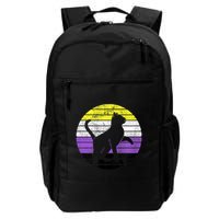 Cute Kitten Cat Nonbinary Pride Lgb Quotes Non Binary Flag Backpack