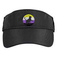 Cute Kitten Cat Nonbinary Pride Lgb Quotes Non Binary Flag Adult Drive Performance Visor