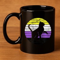 Cute Kitten Cat Nonbinary Pride Lgb Quotes Non Binary Flag 11oz C Handle Ceramic Mug
