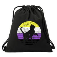 Cute Kitten Cat Nonbinary Pride Lgb Quotes Non Binary Flag Drawstring Bag