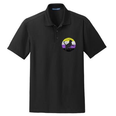 Cute Kitten Cat Nonbinary Pride Lgb Quotes Non Binary Flag Dry Zone Grid Polo