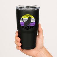 Cute Kitten Cat Nonbinary Pride Lgb Quotes Non Binary Flag Tumbler