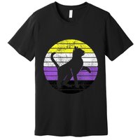 Cute Kitten Cat Nonbinary Pride Lgb Quotes Non Binary Flag Premium T-Shirt