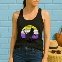 Cute Kitten Cat Nonbinary Pride Lgb Quotes Non Binary Flag Womens Tank Top
