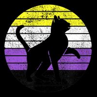 Cute Kitten Cat Nonbinary Pride Lgb Quotes Non Binary Flag Baby Bodysuit