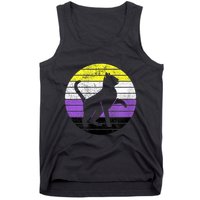 Cute Kitten Cat Nonbinary Pride Lgb Quotes Non Binary Flag Tank Top