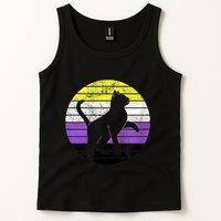 Cute Kitten Cat Nonbinary Pride Lgb Quotes Non Binary Flag Tank Top