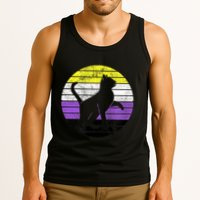 Cute Kitten Cat Nonbinary Pride Lgb Quotes Non Binary Flag Tank Top
