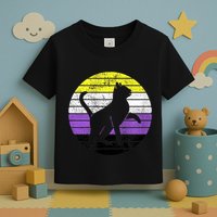 Cute Kitten Cat Nonbinary Pride Lgb Quotes Non Binary Flag Toddler T-Shirt