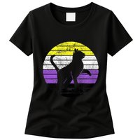 Cute Kitten Cat Nonbinary Pride Lgb Quotes Non Binary Flag Womens T-Shirt