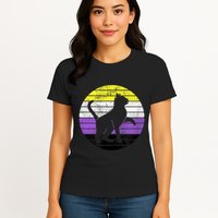 Cute Kitten Cat Nonbinary Pride Lgb Quotes Non Binary Flag Womens T-Shirt