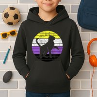 Cute Kitten Cat Nonbinary Pride Lgb Quotes Non Binary Flag Kids Hoodie