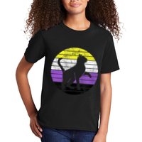Cute Kitten Cat Nonbinary Pride Lgb Quotes Non Binary Flag Kids T-Shirt