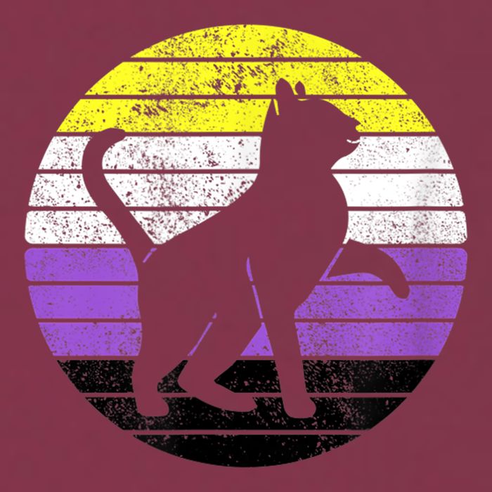 Cute Kitten Cat Nonbinary Pride Lgb Quotes Non Binary Flag 16oz Travel Tumbler