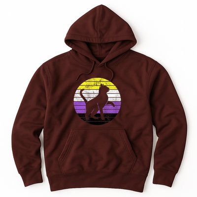 Cute Kitten Cat Nonbinary Pride Lgb Quotes Non Binary Flag Hoodie