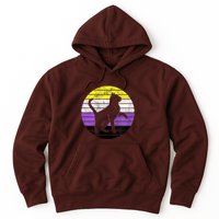 Cute Kitten Cat Nonbinary Pride Lgb Quotes Non Binary Flag Hoodie