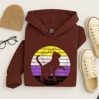 Cute Kitten Cat Nonbinary Pride Lgb Quotes Non Binary Flag Hoodie