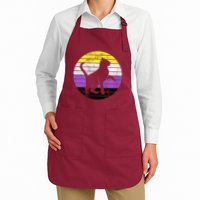 Cute Kitten Cat Nonbinary Pride Lgb Quotes Non Binary Flag Apron
