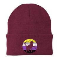 Cute Kitten Cat Nonbinary Pride Lgb Quotes Non Binary Flag Beanie