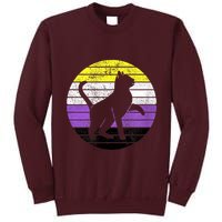 Cute Kitten Cat Nonbinary Pride Lgb Quotes Non Binary Flag Tall Sweatshirt