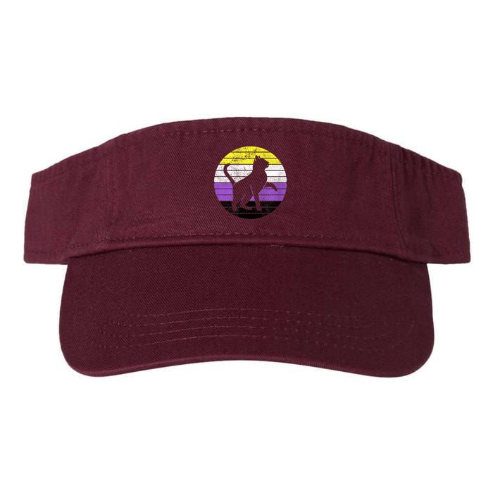 Cute Kitten Cat Nonbinary Pride Lgb Quotes Non Binary Flag Visor