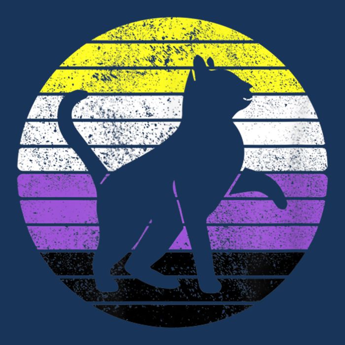 Cute Kitten Cat Nonbinary Pride Lgb Quotes Non Binary Flag Infant Baby Jersey Bodysuit