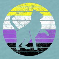 Cute Kitten Cat Nonbinary Pride Lgb Quotes Non Binary Flag Sueded Cloud Jersey T-Shirt