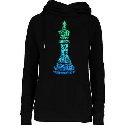 Chess King Womens Funnel Neck Pullover Hood