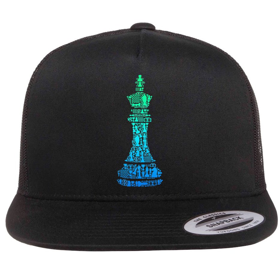Chess King Flat Bill Trucker Hat