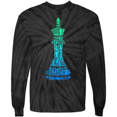 Chess King Tie-Dye Long Sleeve Shirt