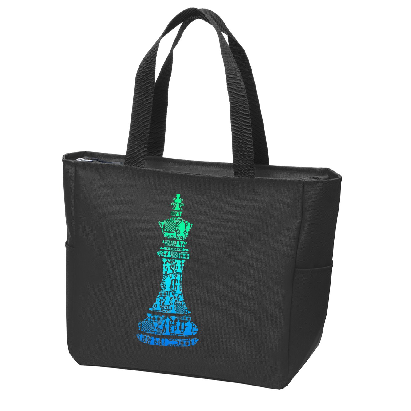 Chess King Zip Tote Bag