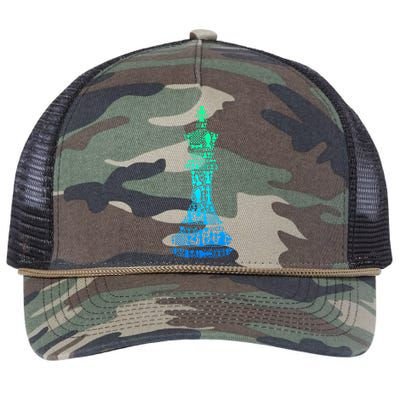 Chess King Retro Rope Trucker Hat Cap