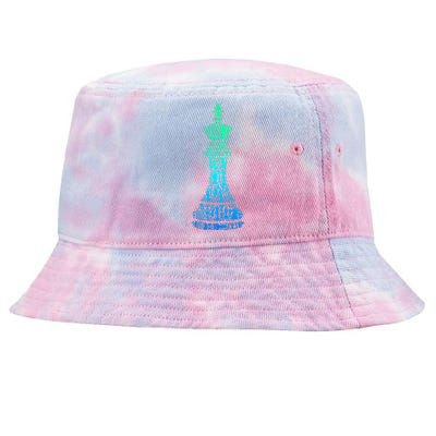 Chess King Tie-Dyed Bucket Hat