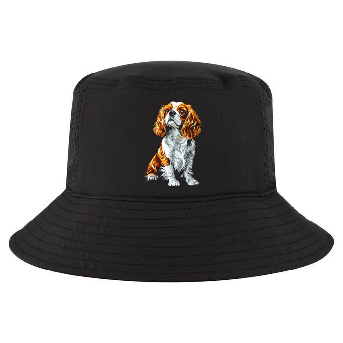 Cavalier King Charles Spaniel Dog Graphic Pet Artwork Cool Comfort Performance Bucket Hat