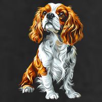 Cavalier King Charles Spaniel Dog Graphic Pet Artwork Cool Comfort Performance Bucket Hat