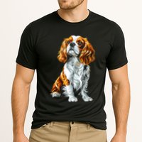 Cavalier King Charles Spaniel Dog Graphic Pet Artwork Cooling Performance Crew T-Shirt