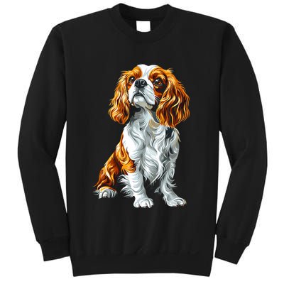 Cavalier King Charles Spaniel Dog Graphic Pet Artwork Sweatshirt