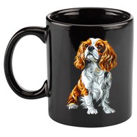Cavalier King Charles Spaniel Dog Graphic Pet Artwork 11oz C Handle Ceramic Mug
