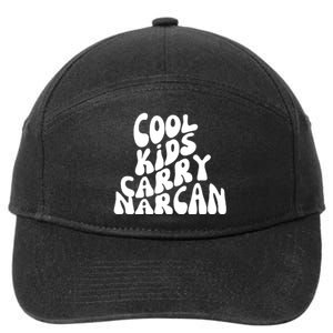 Cool Kids Carry Narcan End Overdose Awareness 7-Panel Snapback Hat