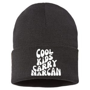 Cool Kids Carry Narcan End Overdose Awareness Sustainable Knit Beanie