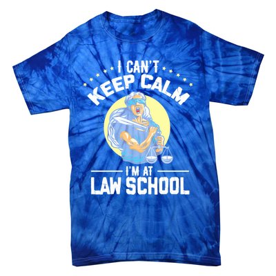 Cant Keep Calm At Law School Future Lawyer Scale Graduation Cute Gift Tie-Dye T-Shirt