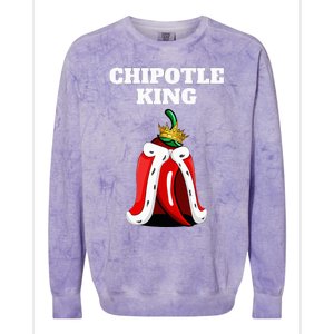 Chipotle King Chipotle Lover Mexican Chipotle Colorblast Crewneck Sweatshirt