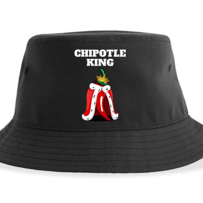 Chipotle King Chipotle Lover Mexican Chipotle Sustainable Bucket Hat