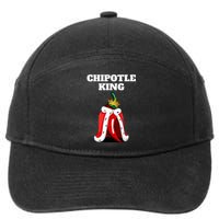 Chipotle King Chipotle Lover Mexican Chipotle 7-Panel Snapback Hat