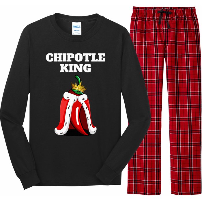 Chipotle King Chipotle Lover Mexican Chipotle Long Sleeve Pajama Set