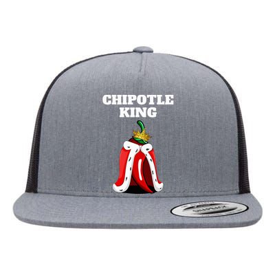 Chipotle King Chipotle Lover Mexican Chipotle Flat Bill Trucker Hat