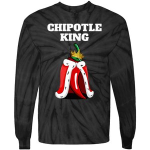 Chipotle King Chipotle Lover Mexican Chipotle Tie-Dye Long Sleeve Shirt