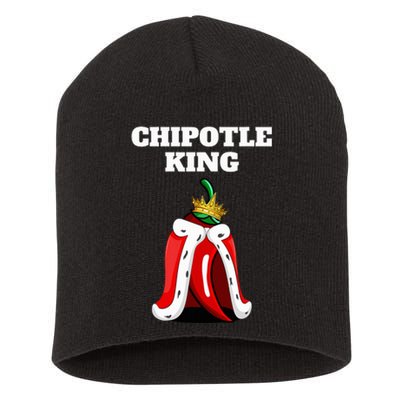 Chipotle King Chipotle Lover Mexican Chipotle Short Acrylic Beanie