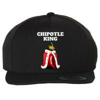 Chipotle King Chipotle Lover Mexican Chipotle Wool Snapback Cap