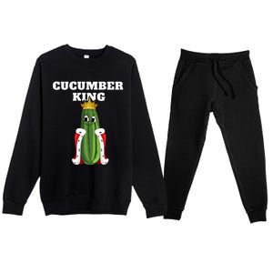 Cucumber King Cucumber Cucumber Premium Crewneck Sweatsuit Set